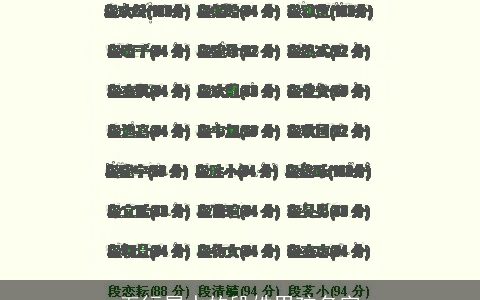 五行属水的段姓男孩名字