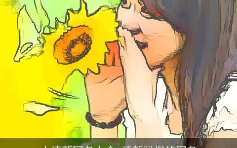 小清新网名大全 清新脱俗的网名