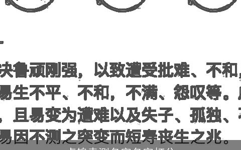 卢锦垚测名字名字打分