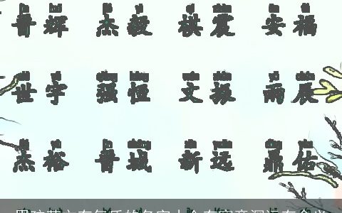 男孩英文有气质的名字小众有寓意深远有含义