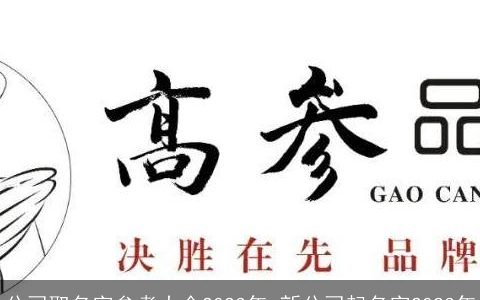 公司取名字参考大全2023年 新公司起名字2023年