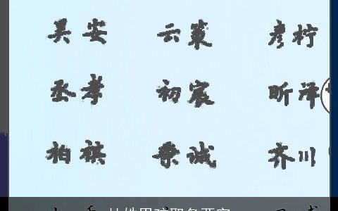 杜姓男孩取名两字