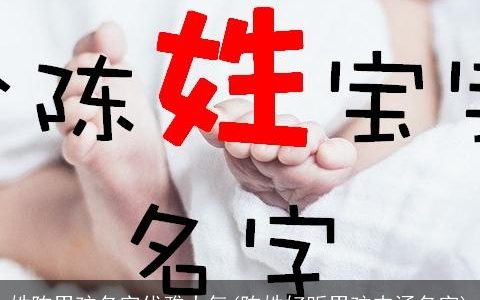 姓陈男孩名字优雅大气(陈姓好听男孩内涵名字)