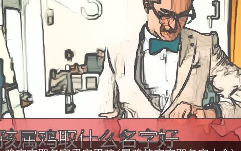 鸡宝宝取名宜用字男孩(属鸡的宝宝取名字大全)