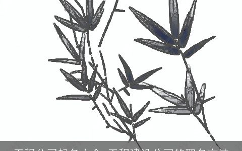 工程公司起名大全 工程建设公司的取名方法