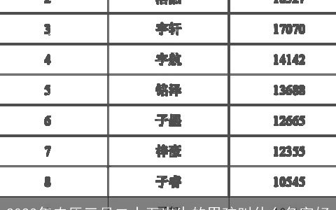 2023年农历三月二十五出生的男孩叫什么名字好