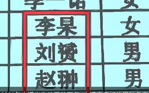 2023年小满出生的男孩取名 小满寓意好的男孩名字