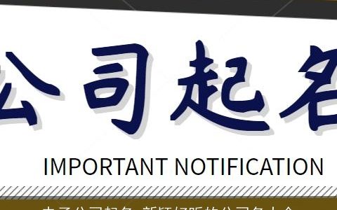 电子公司起名 新颖好听的公司名大全