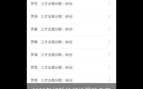 2023年好听的柯姓男孩名字