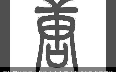 唐姓男孩霸气的名字大全生辰八字起名测名唐禹皓