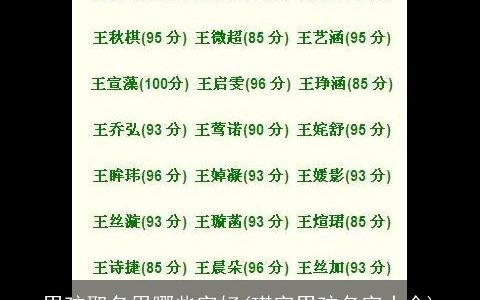 男孩取名用哪些字好(琪字男孩名字大全)