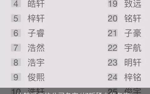 比较顺口的公司名字(好听稀少的名字)