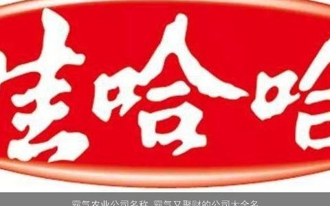 霸气农业公司名称 霸气又聚财的公司大全名称大全2023 霸气霸气的公司公司名字大全