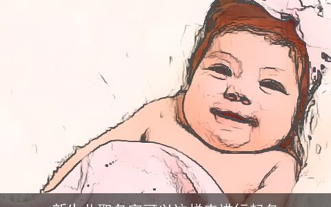 新生儿取名字可以这样来进行起名