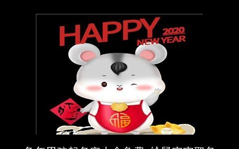 兔年男孩起名字大全免费 给鼠宝宝取名