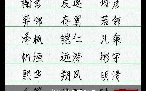 尤姓四个字起名