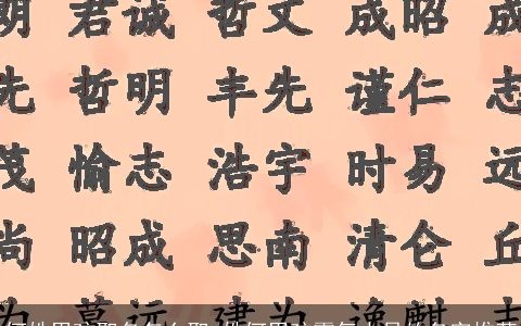 何姓男孩取名怎么取 姓何男孩霸气十足的名字推荐