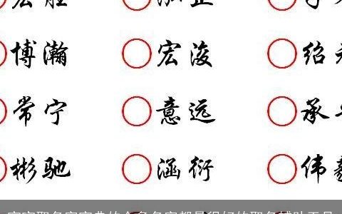 宝宝取名字宝典的众多名字都是很好的取名辅助工具