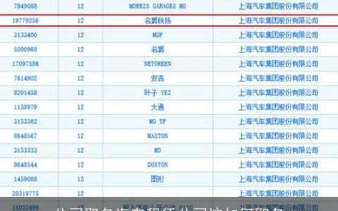 公司取名汽车租赁公司该如何取名