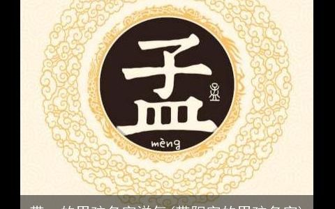 带一的男孩名字洋气(带阳字的男孩名字)