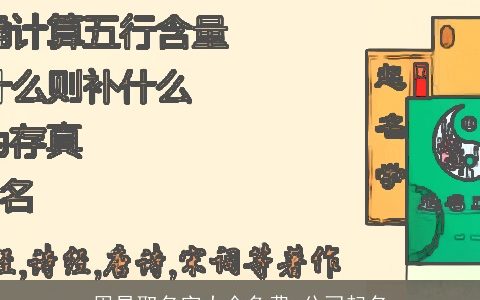 周易取名字大全免费 公司起名