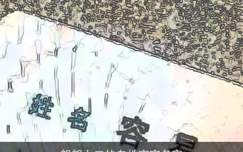 朗朗上口的白姓宝宝名字