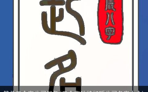 简单三个字公司起名(三个字独特好听公司名字大全)