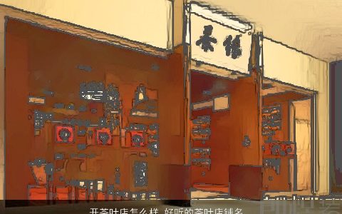 开茶叶店怎么样 好听的茶叶店铺名字大全 高雅好听的店铺名字大全筛选