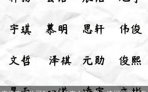 唐诗宋词公司起名好名字大全 用古诗词公司起名