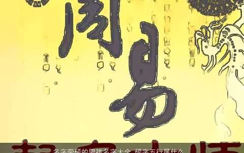 名字带硕的男孩名字大全 硕字五行属什么  取名网 2023洋气好听的带硕字男孩名最新