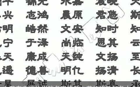 文艺有内涵的男孩名字清新文艺的男孩起名大全