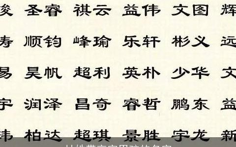 甘姓带言字男孩的名字