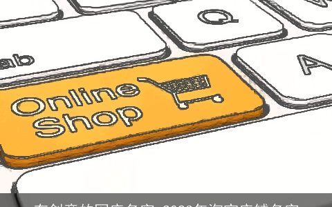 有创意的网店名字 2023年淘宝店铺名字