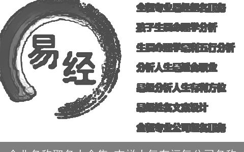 企业名称取名大全集 吉祥大气有福气公司名称