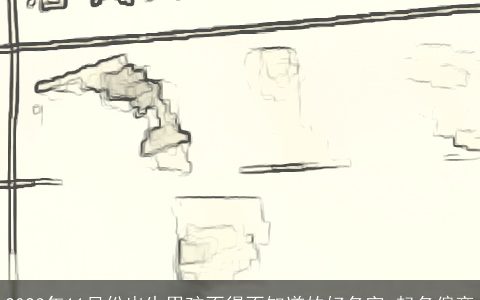 2023年11月份出生男孩不得不知道的好名字 起名偏旁