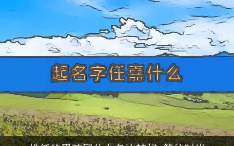 姓任的男孩取什么名比较好 简约时尚