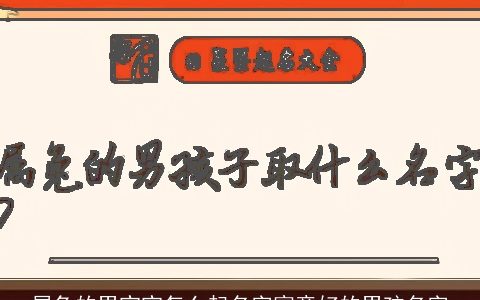 属兔的男宝宝怎么起名字寓意好的男孩名字