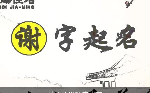 姓孟的男孩带木字