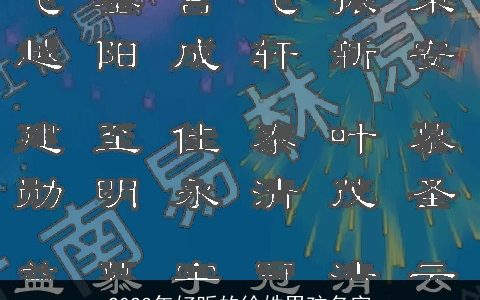 2023年好听的徐姓男孩名字