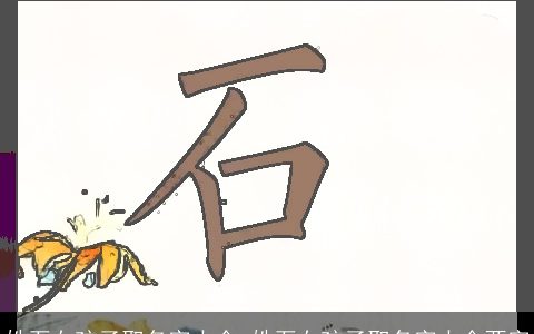 姓石女孩子取名字大全 姓石女孩子取名字大全两字