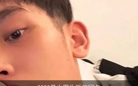 2023最火男生微信网名