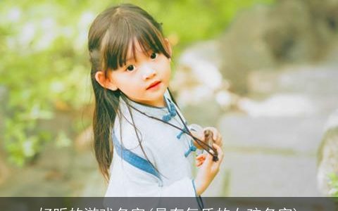 好听的游戏名字(最有气质的女孩名字)