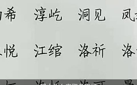 属木什么字取名字好