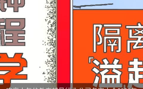 响亮大气的教育辅导行业公司名字大全2024年