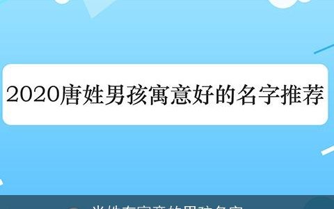 米姓有寓意的男孩名字