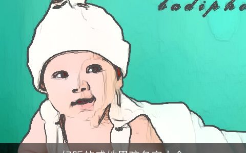 好听的戚姓男孩名字大全