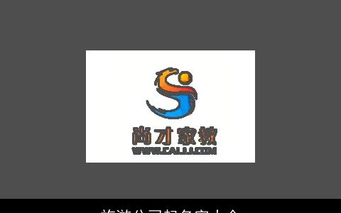 旅游公司起名字大全