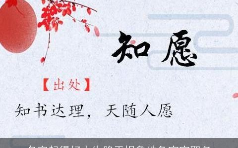 名字起得好人生路平坦鲁姓兔宝宝取名