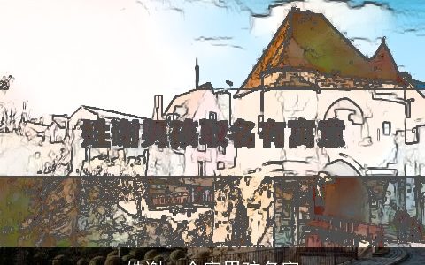 姓谢一个字男孩名字