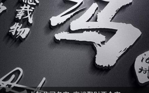 大气公司名字 高端聚财两个字